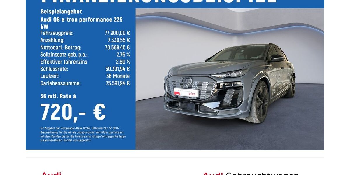 Audi Q6 e-tron 6.500 km 74.800 &euro; Göttingen OT Grone 37081