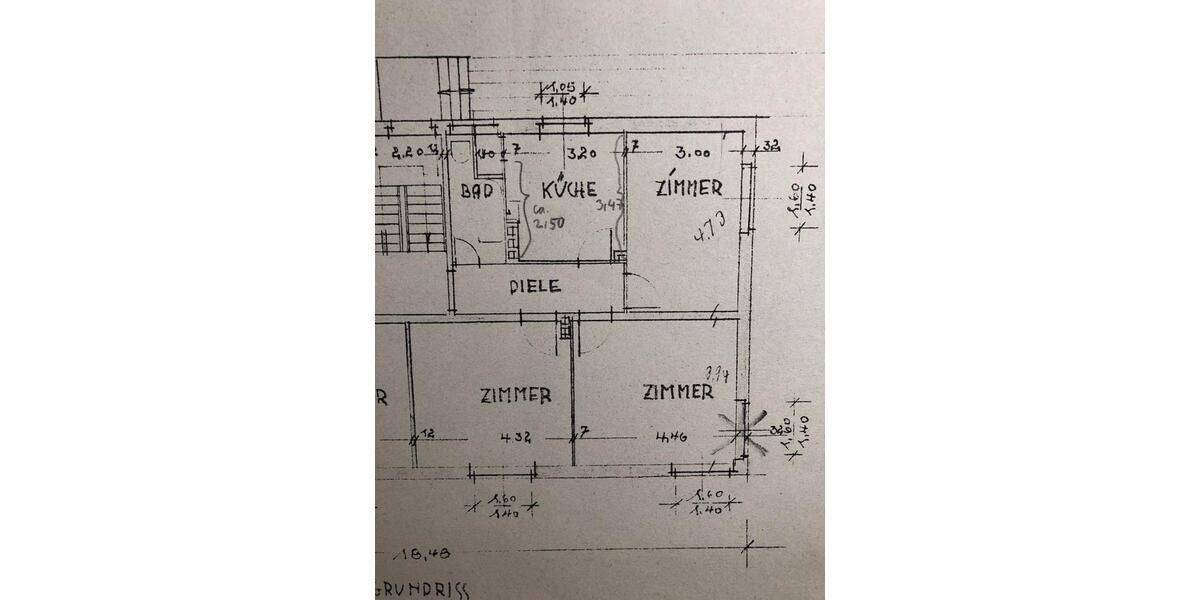 Etagenwohnung Hann. Münden - 3 Zimmer, 70 m&sup2;, 420&euro; | Angebot:26429432