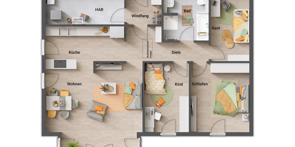 Bungalow Adelebsen - 5 Zimmer, 109 m&sup2;, 326.890&euro; | Angebot:25738090