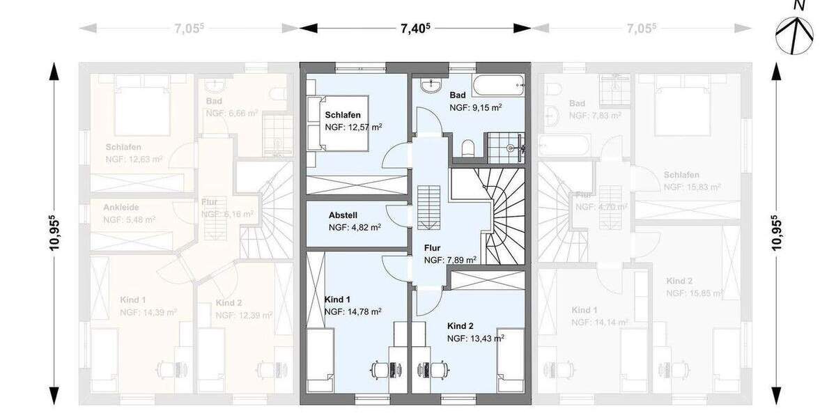 NEUBAU Reihenhaus in TOP Lage mit Ausbaureserve in Rosdorf 5 zimmer