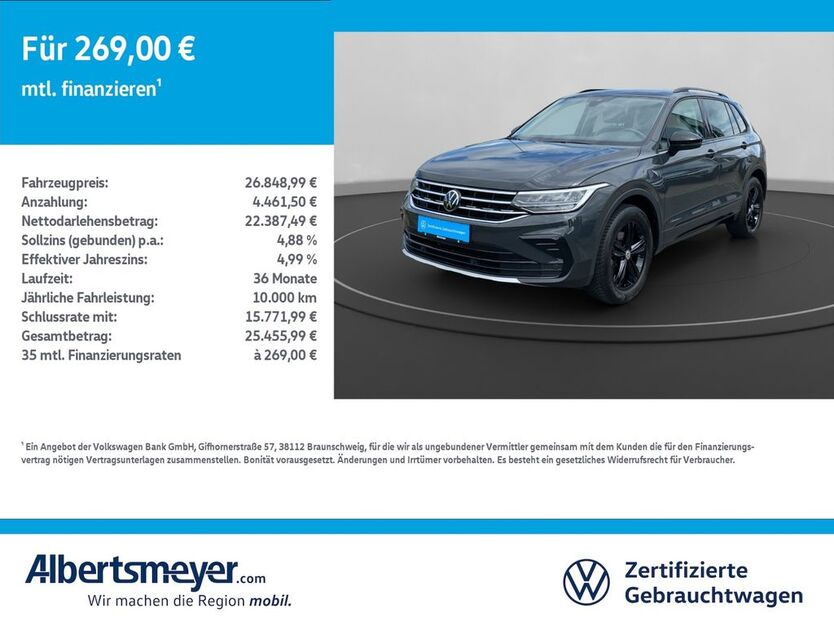VW Tiguan 60.399 km 26.849 € Leinefelde-Worbis/DE 37327