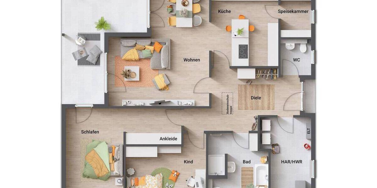 Bungalow Neu-Eichenberg Marzhausen - 6 Zimmer, 138 m&sup2;, 327.600&euro; | Angebot:25986293