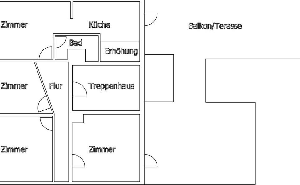 Etagenwohnung Dransfeld - 4 Zimmer, 132 m&sup2;, 1.050&euro; | Angebot:25636368