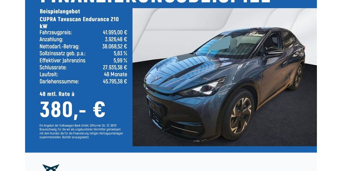 Cupra Tavascan 6.548 km 37.880 &euro; Göttingen 37081
