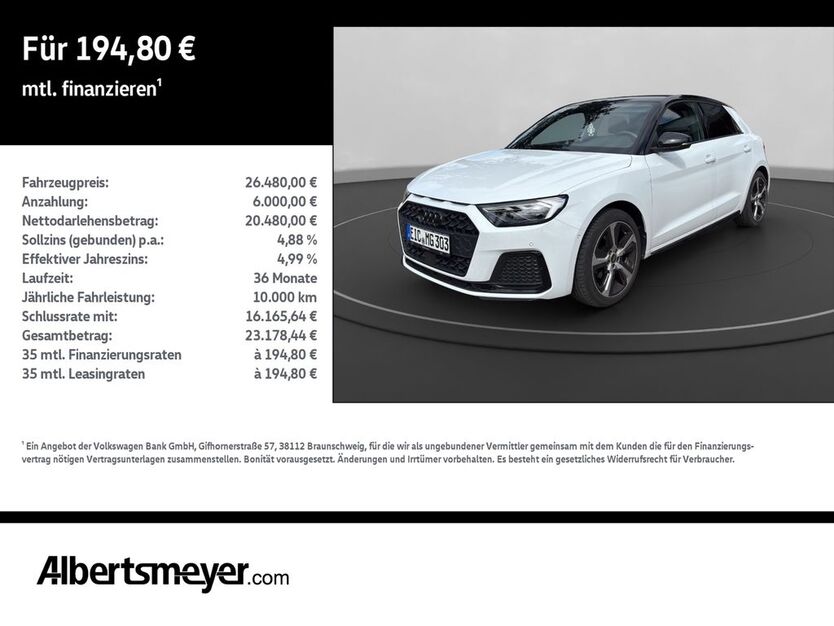 Audi A1 29.850 km 26.480 € Leinefelde-Worbis/DE 37327