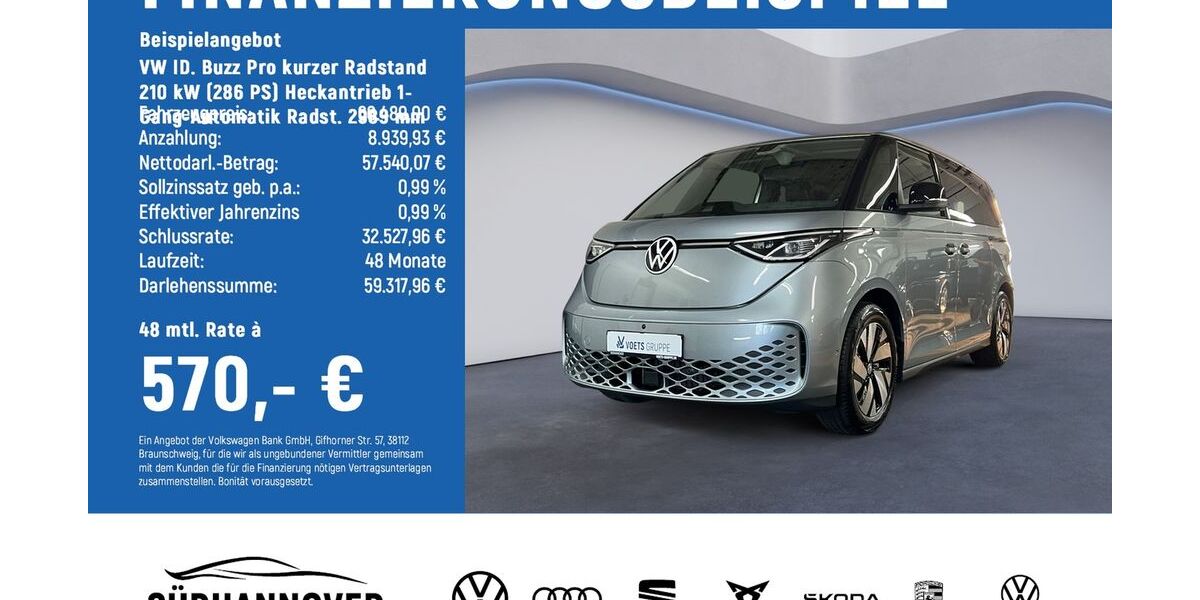 VW ID. Buzz 4.500 km 58.880 &euro; Göttingen 37081