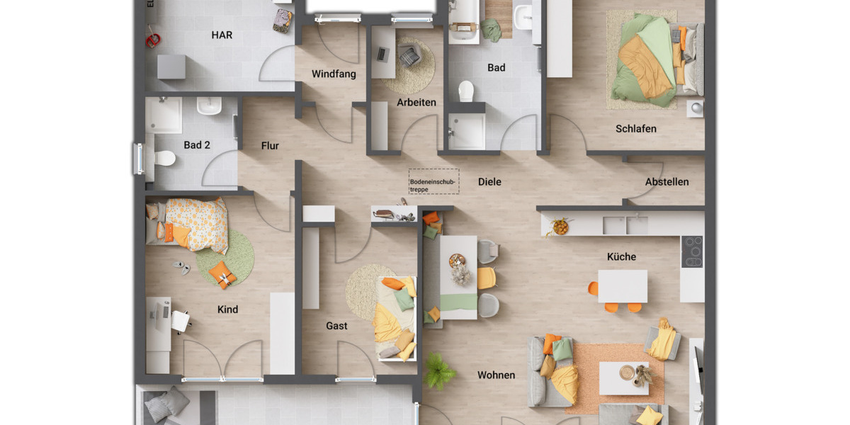 Bungalow Neu-Eichenberg Marzhausen - 6 Zimmer, 138 m&sup2;, 327.600&euro; | Angebot:25986293