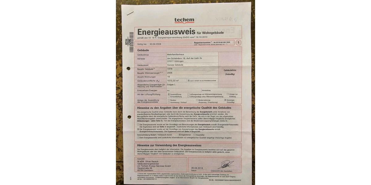 Etagenwohnung Göttingen Roringen - 2 Zimmer, 48 m&sup2;, 139.000&euro; | Angebot:26270146