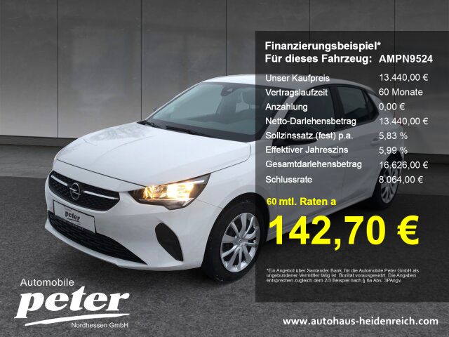 Opel Corsa 45.259 km 13.440 &euro; Witzenhausen 37213