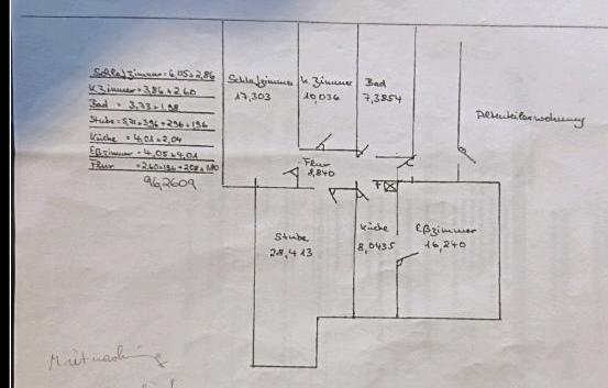 Etagenwohnung Kalefeld - 4 Zimmer, 96 m&sup2;, 600&euro; | Angebot:24757051
