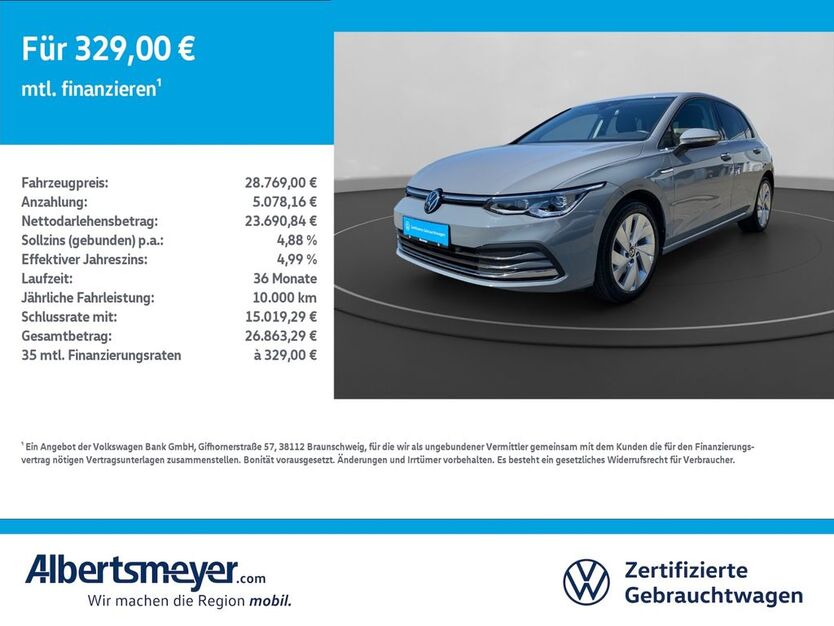 VW Golf 85.624 km 28.769 € Leinefelde-Worbis/DE 37327