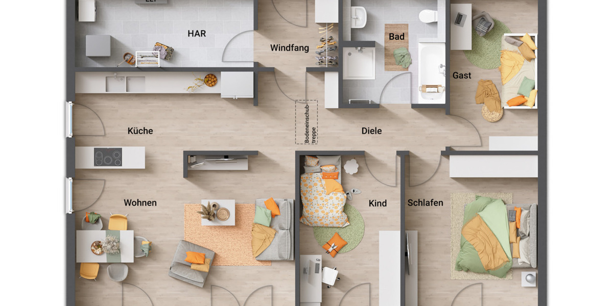 Bungalow Adelebsen - 5 Zimmer, 109 m&sup2;, 326.890&euro; | Angebot:25738090