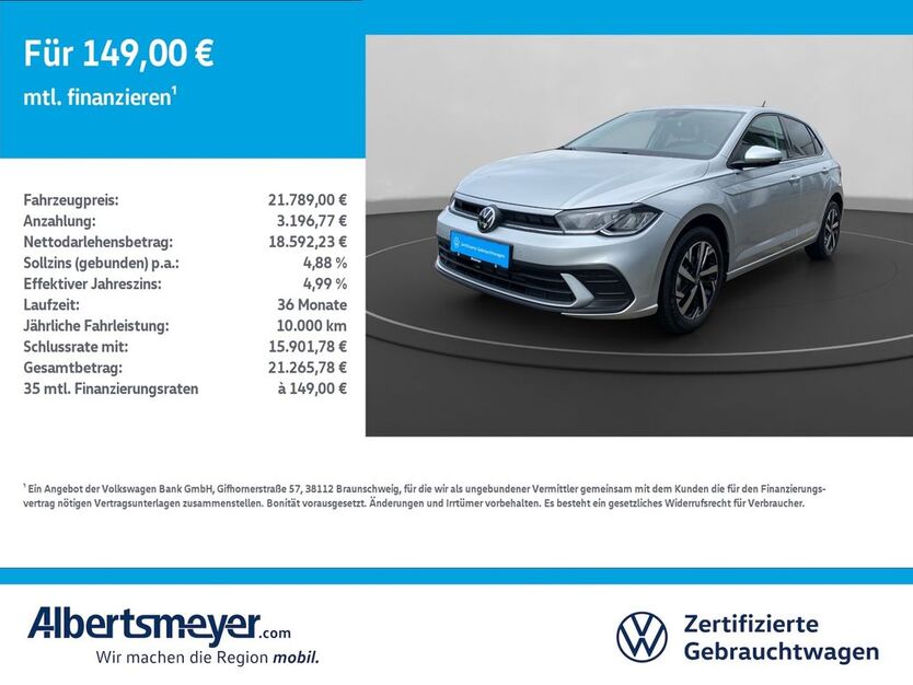 VW Polo 5.688 km 20.929 € Leinefelde-Worbis/DE 37327