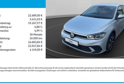 VW Polo 5.688 km 22.689 € Leinefelde-Worbis/DE 37327