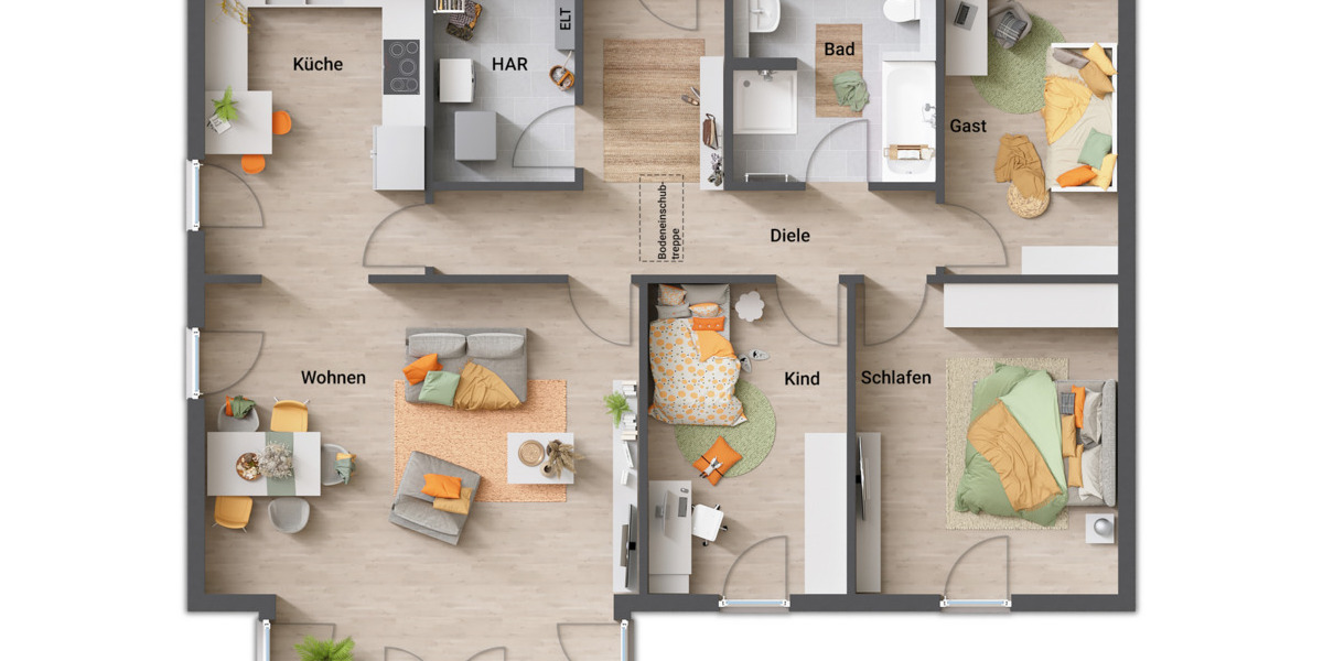 Bungalow Adelebsen - 5 Zimmer, 109 m&sup2;, 326.890&euro; | Angebot:25738090