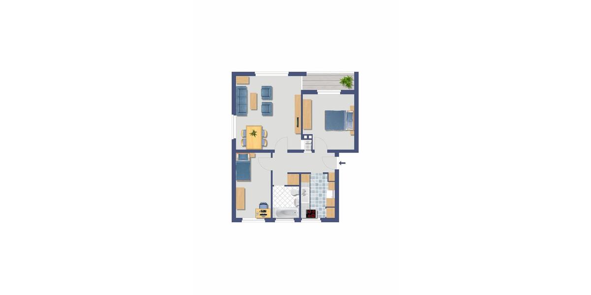 Etagenwohnung Uslar - 3 Zimmer, 64 m&sup2;, 420&euro; | Angebot:26057187