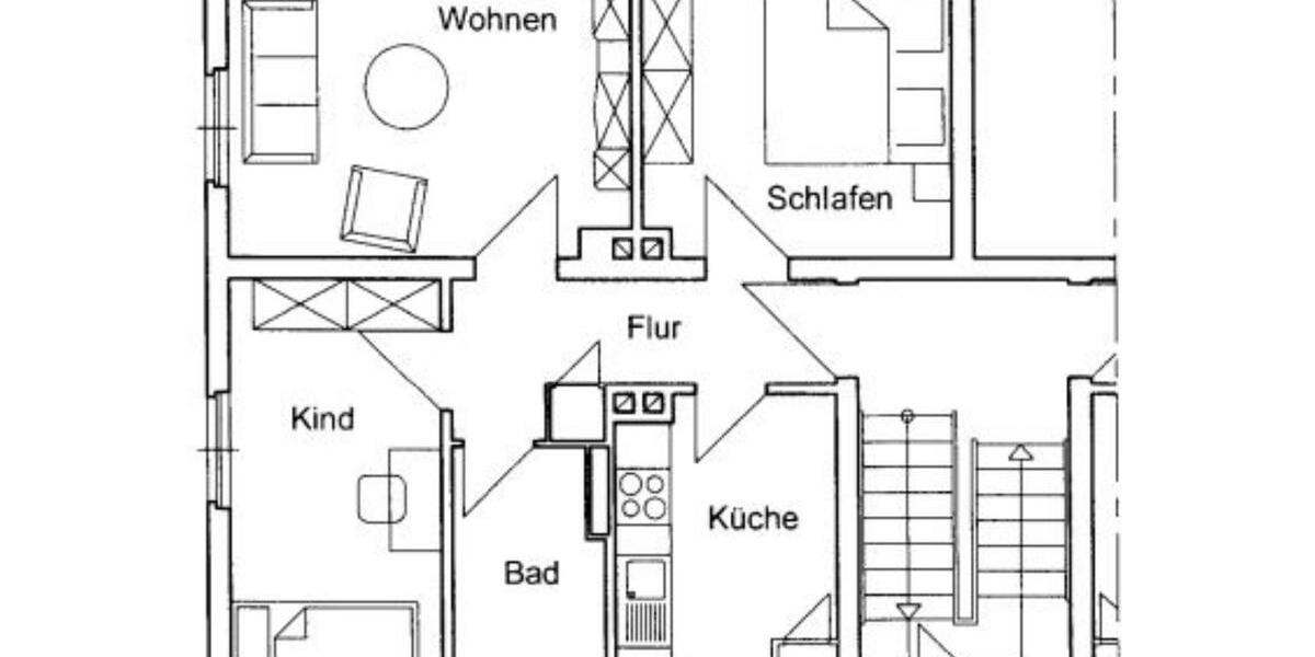 3-Zimmerwohnung in Obernjesa ab 01.04.2026 verfügbar 3 zimmer