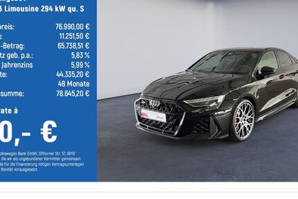 Audi RS3 4.500 km 76.600 &euro; Göttingen OT Grone 37081