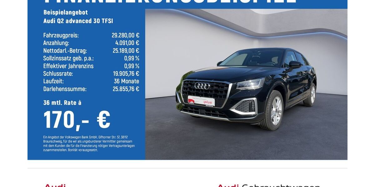 Audi Q2 9.400 km 27.750 &euro; Göttingen OT Grone 37081