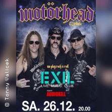 MOTÖRHEAD CZ guests. AUDIOKILL 26.12.2026 Exil