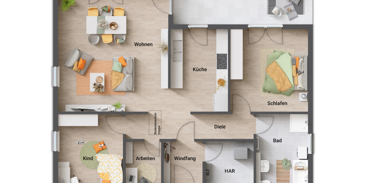 Bungalow Neu-Eichenberg Marzhausen - 4 Zimmer, 108 m&sup2;, 286.900&euro; | Angebot:25986288